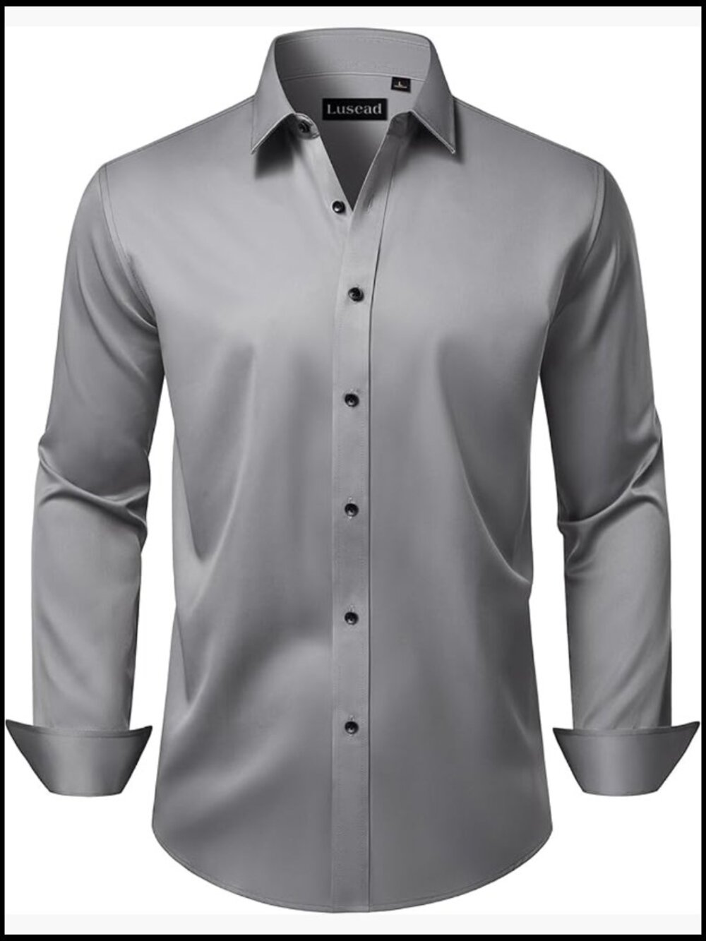 Men's Stretch Wrinkle Free Dress Shirt Long Sleeve Button Down Business Casual